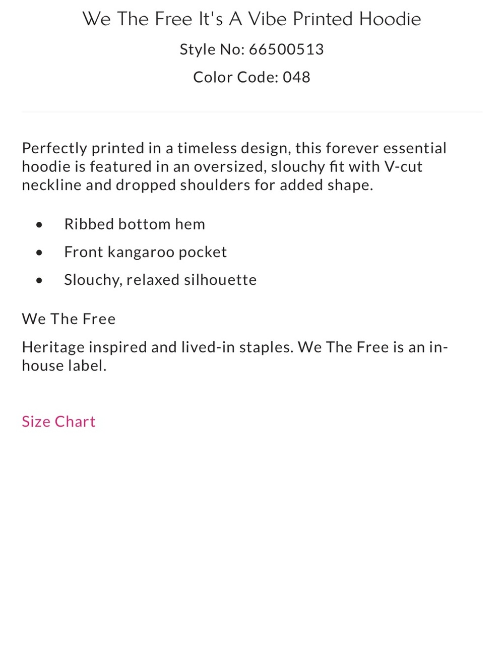 Free People We the Free It’s a Vibe Printed Hoodie - Picture 5 of 7